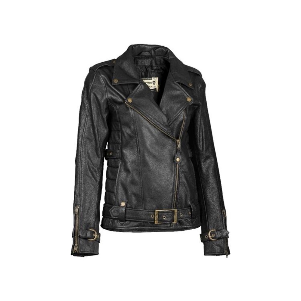 NWT Highway 21 Women's Pearl Leather Motorcycle Jacket